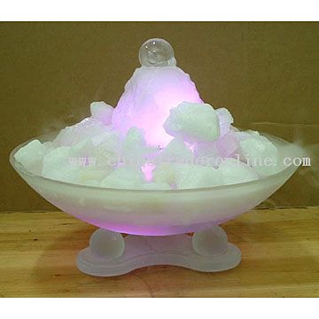 Gemstone Fountain with Mist Maker Inside from China